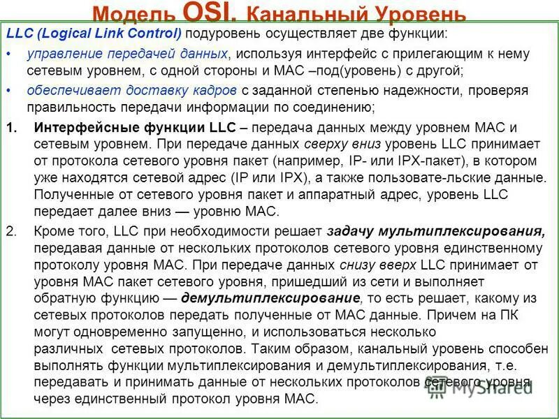 Канальный уровень osi функции. Канальный уровень osi функции