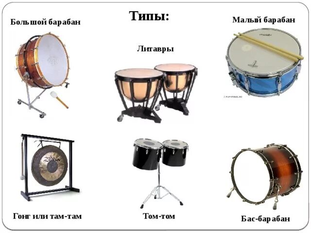 Барабан типы. Барабаны разновидности. Литавры и большой барабан. Большой и малый барабан.