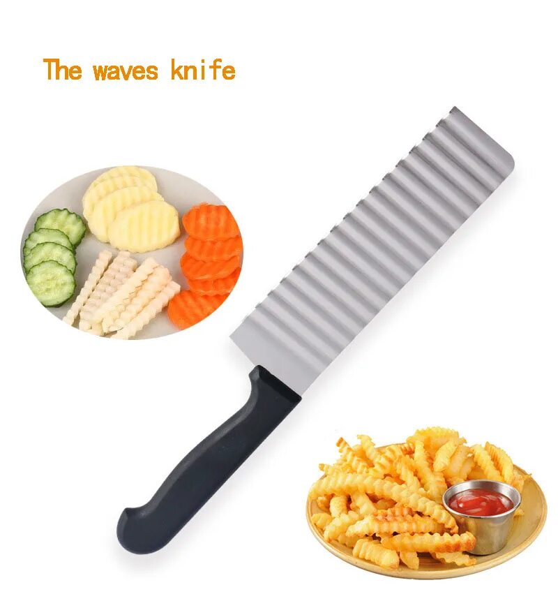 Нож для картофеля купить. Рифленый нож для овощей Sun dp-13046. Нож для сыра волнистый Potato Cutter. Нож рифленый для картофеля.