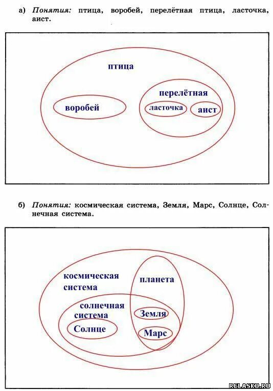 По отношению к определенному кругу. Понятия птица Воробей перелётная птица Ласточка Аист. Выявите соотношение понятия и определения. Круги Эйлера птицы перелетные. Понятия между задания.