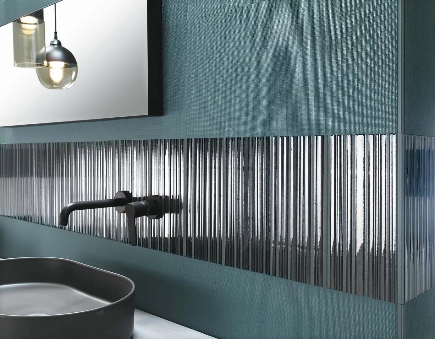 Artceram washbasins nettuno раковина 56х38. Рифленая ванная. Раковина накладная artceram bs bsl001. Fap milano wall. Темно синяя плитка в ванной.