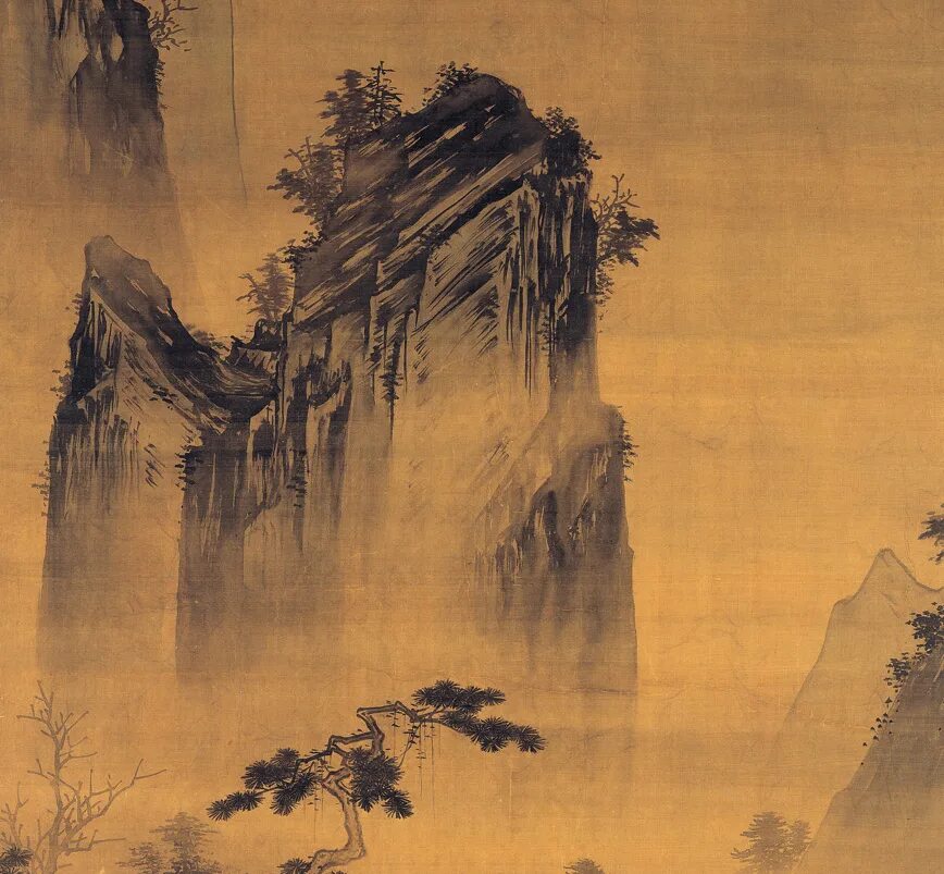 Тан и сун. Ма юань созерцание Луны. Ма юань картины. Китайская живопись ма-юань. Пейзажная живопись Китая эпохи Сун.