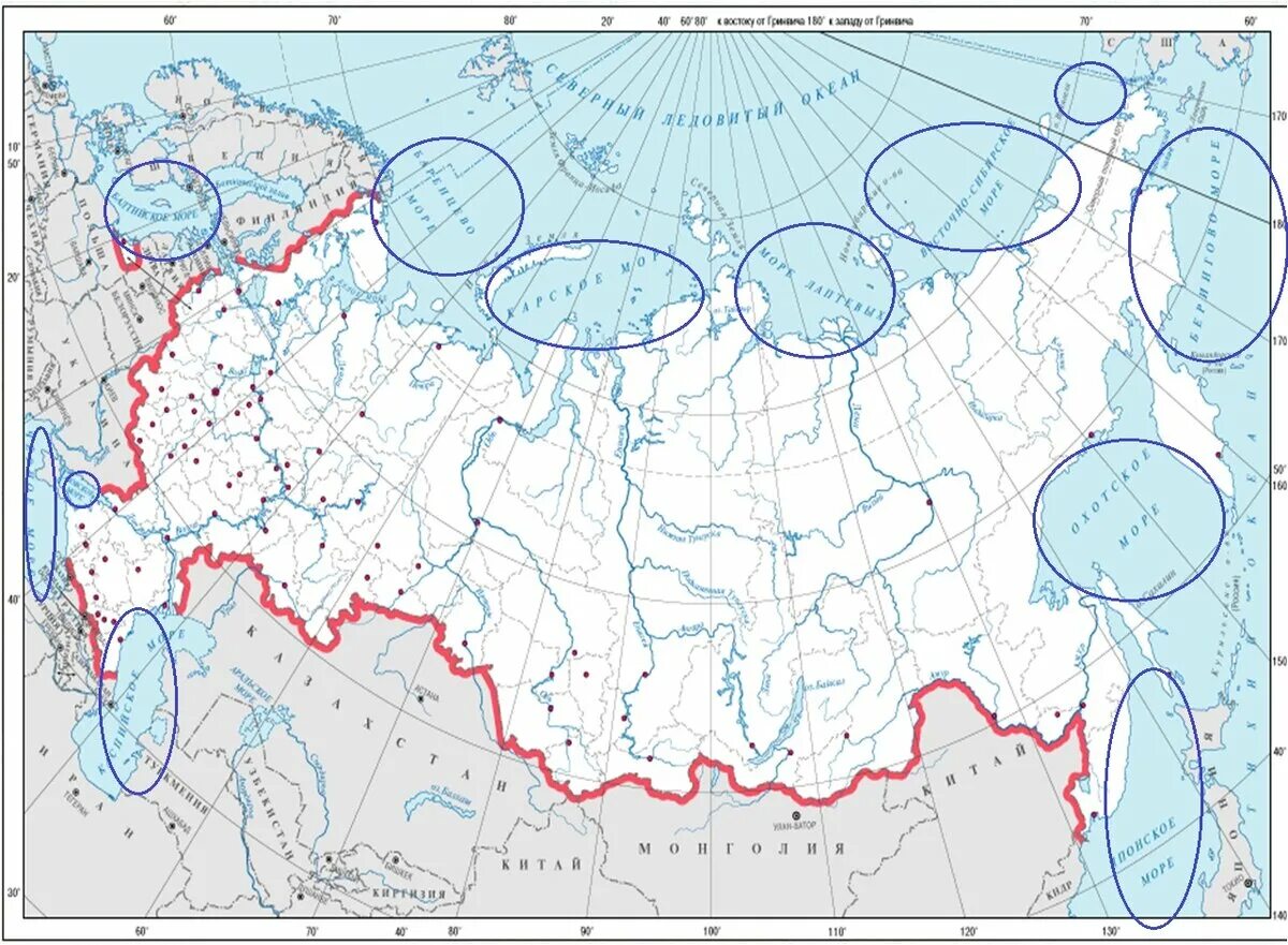 По территории моря россия граничит с. Морские границы России на карте России. Границы морей России на карте. Морские границы России на карте. Водные границы РФ.