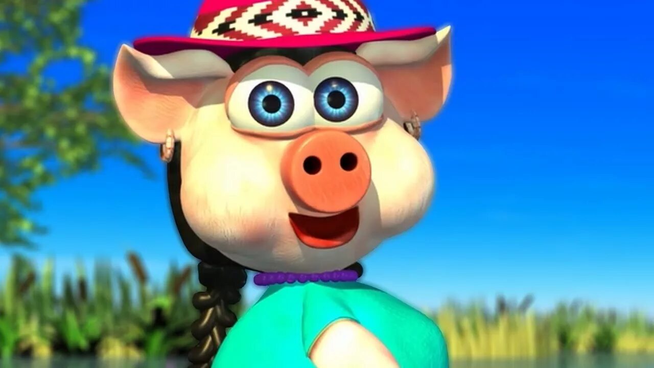 Свинка вышла. На ферме у Зенона. Королевство свиней. Свинка вышла на прогулку. На ферме у Зиноне Свинка.