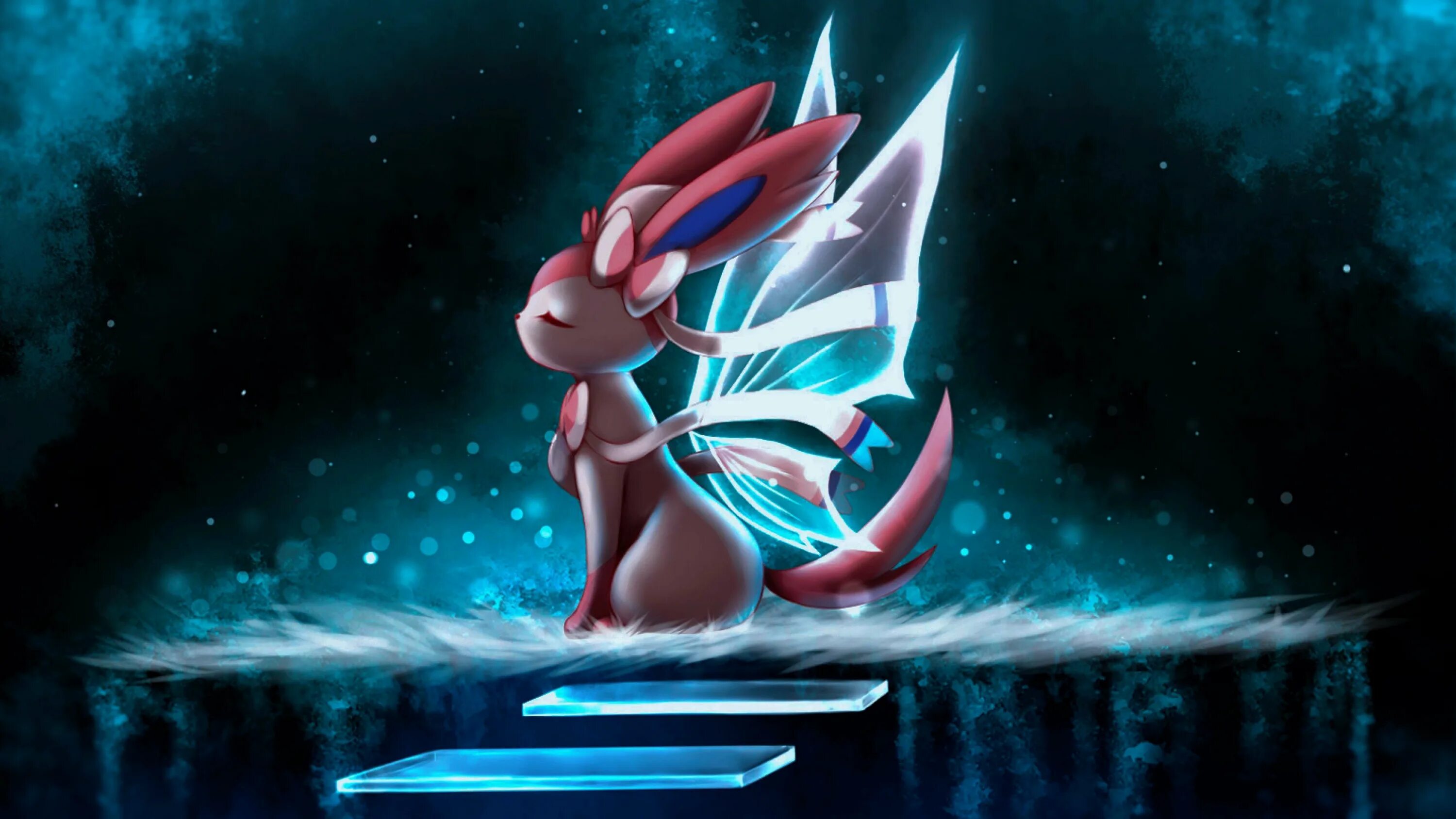 Иви сирены. Sylveon. Покемон Sylveon. Покемон Eevee арт. Покемон сильвеон арт.