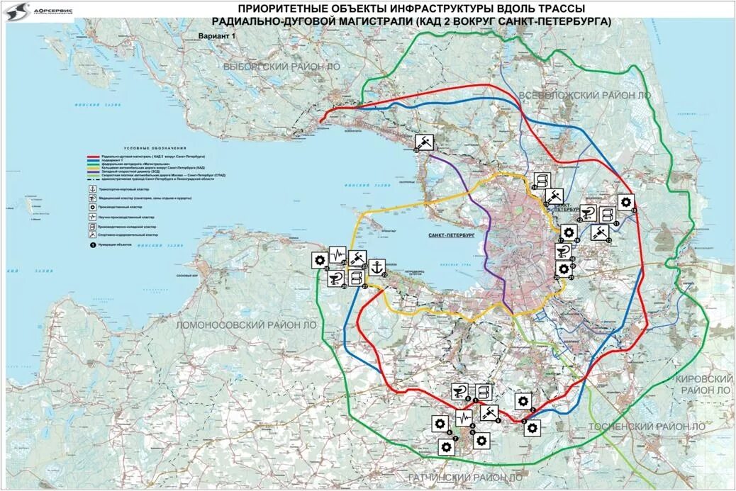 Ремонт кад в спб 2024. КАД-2 Санкт-Петербург на карте. КАД 2 СПБ схема. Радиально дуговая магистраль КАД 2. Проект КАД-2 вокруг Санкт-Петербурга схема новая.