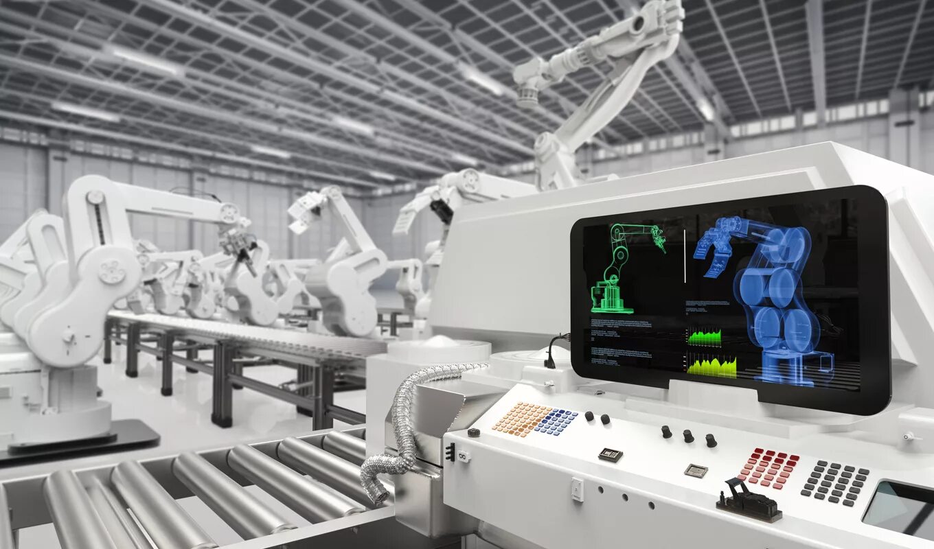Первая цифровая компания. Автоматизация и роботизация производства. Завод будущего. Высокотехнологичное оборудование. Искусственный интеллект в промышленности.