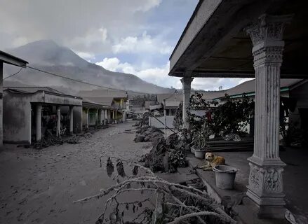 Villagers to cope after the volcano destroyed