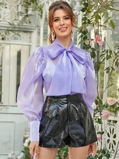 Блуза с бантом