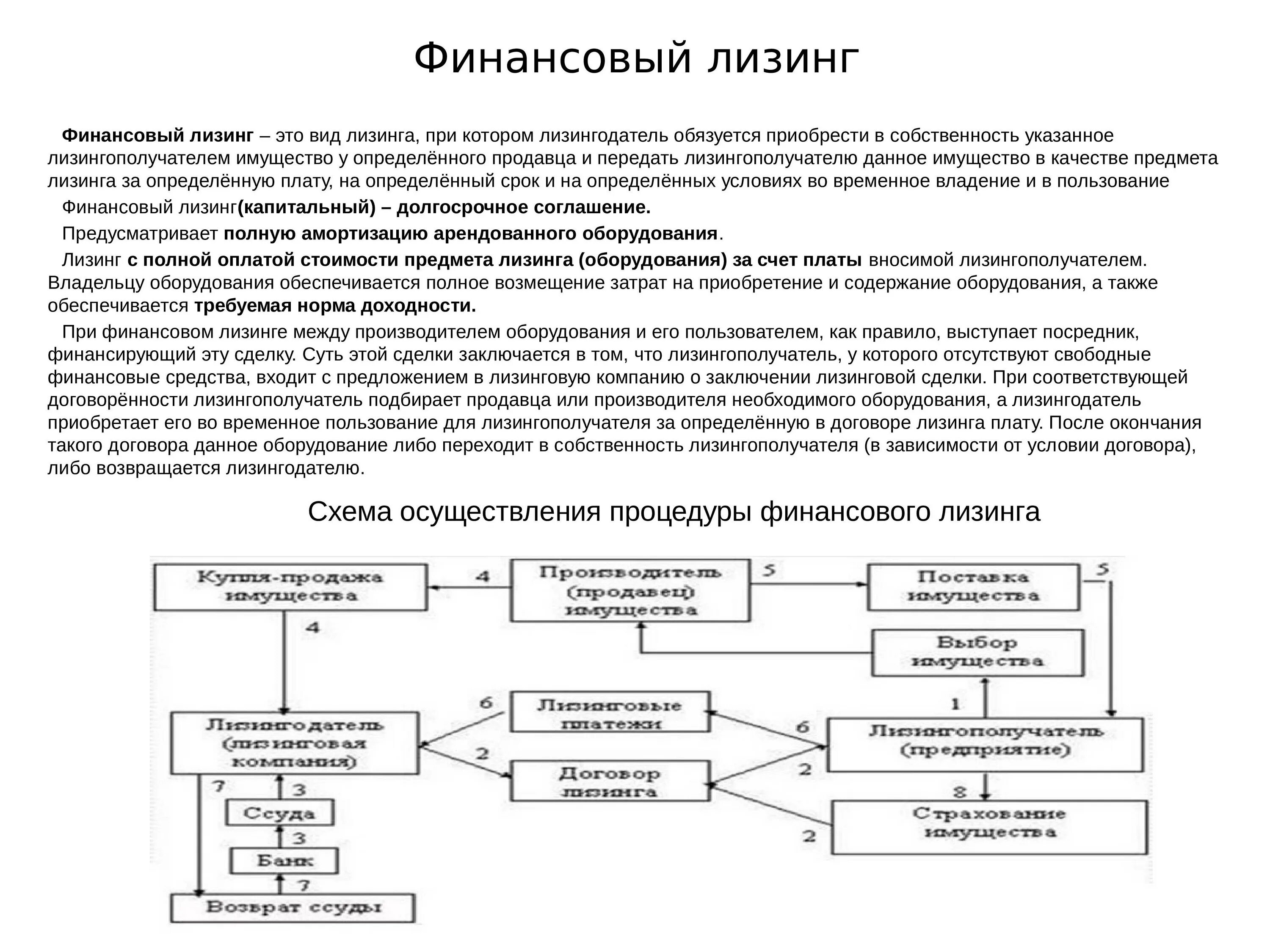 Договор лизинга право собственности. Схема финансового лизинга. Лизинг оборудования. Характеристика договора лизинга. Особенности заключения лизингового договора.