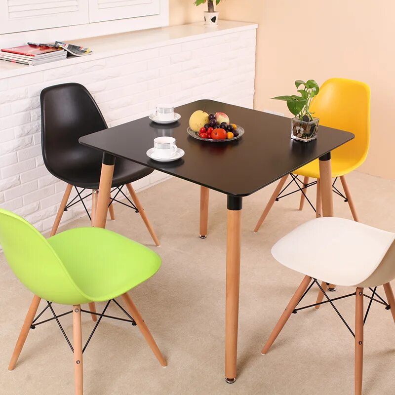 DSW мебель Eames стол черный. Стол Eames 80 черный. Стол кухонный Ridberg DSW Eames 70x75 см. Стол круглый Eames DSW черный. Обеденный квадратный