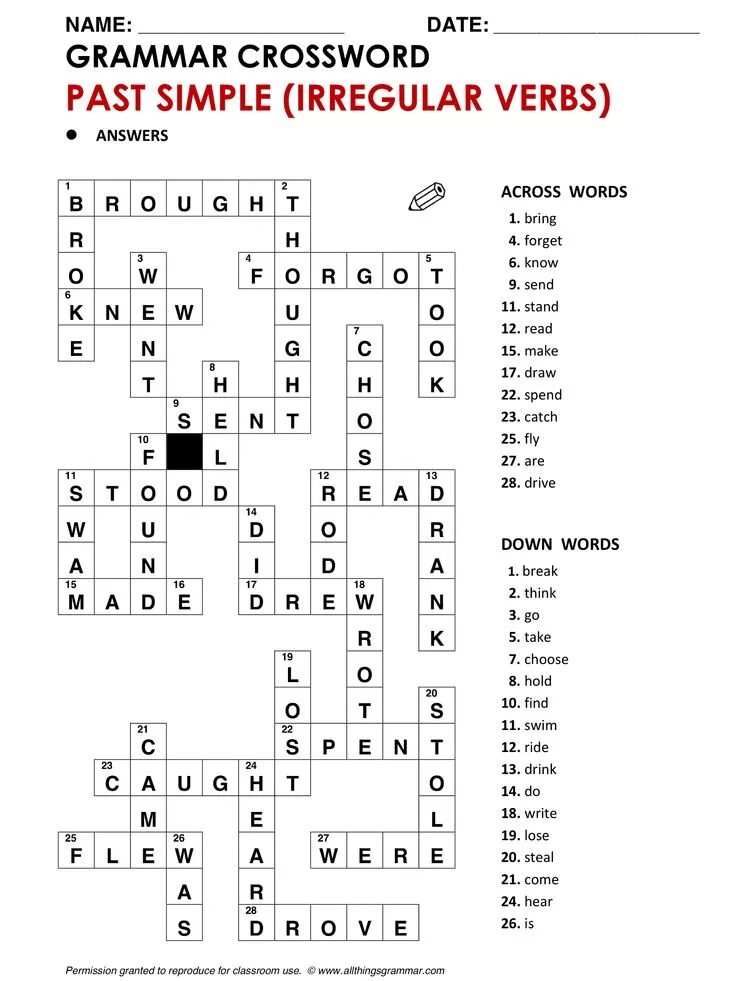 Simpler crossword