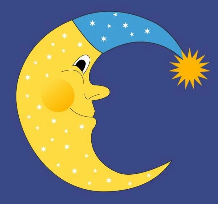 дети луны. месяц картика. луна месяц. полумесяц. месяц картинки.