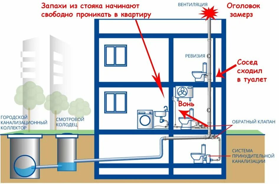 Соседи воняют. Запах канализации в частном доме. Канализация в квартире. Система канализации в квартире. Причины запаха канализации в частном доме.