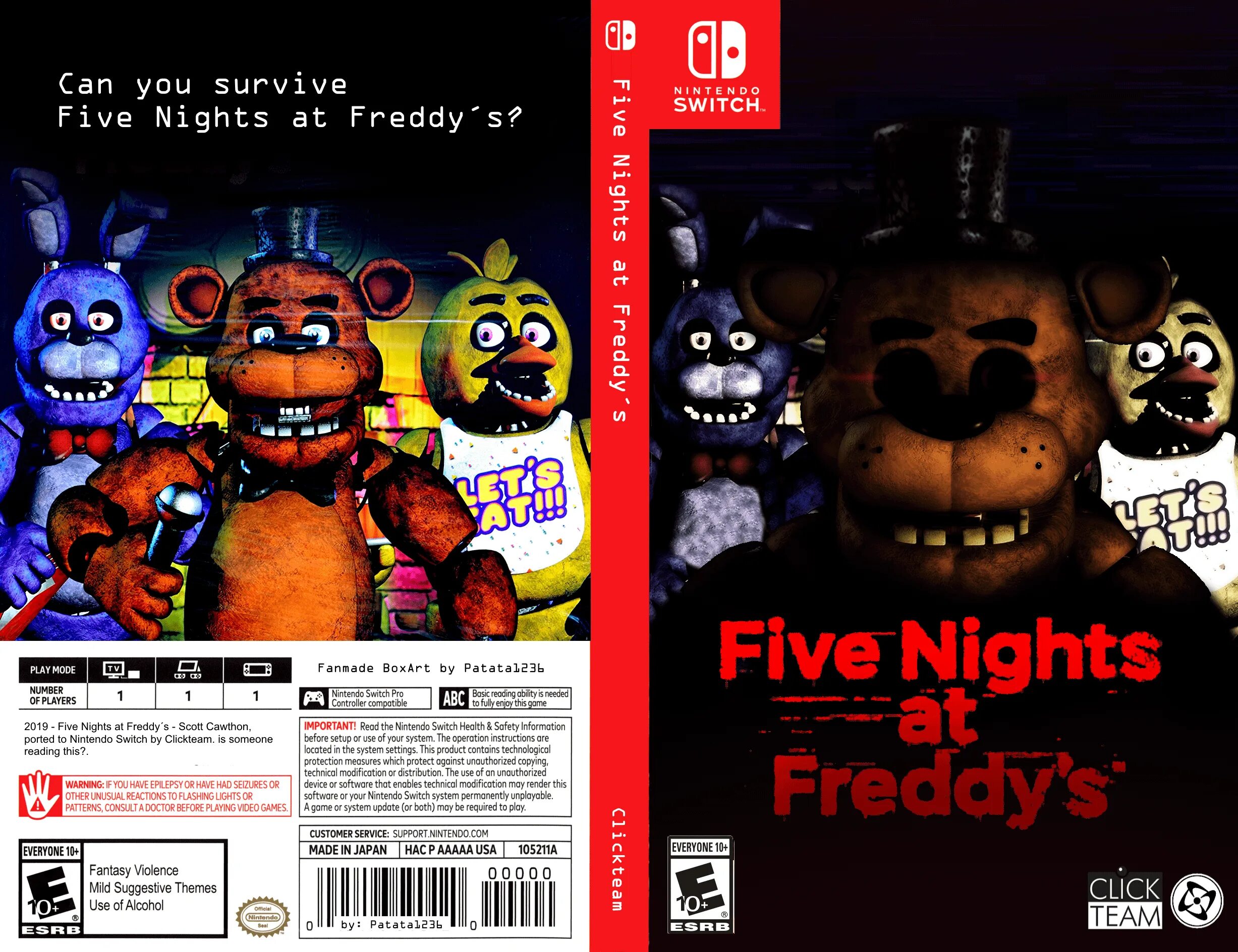 Nintendo switch freddy