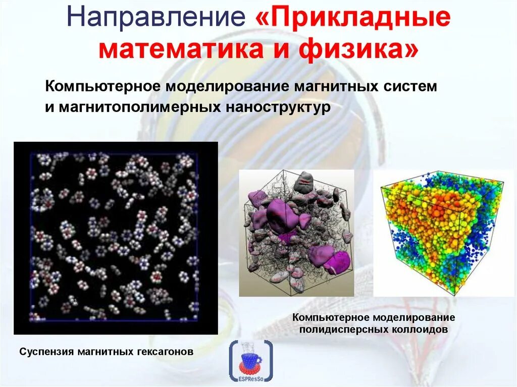 Прикладная математика и физика. Моделирование магнитных систем. Направления прикладной физики. Физика наноструктур.