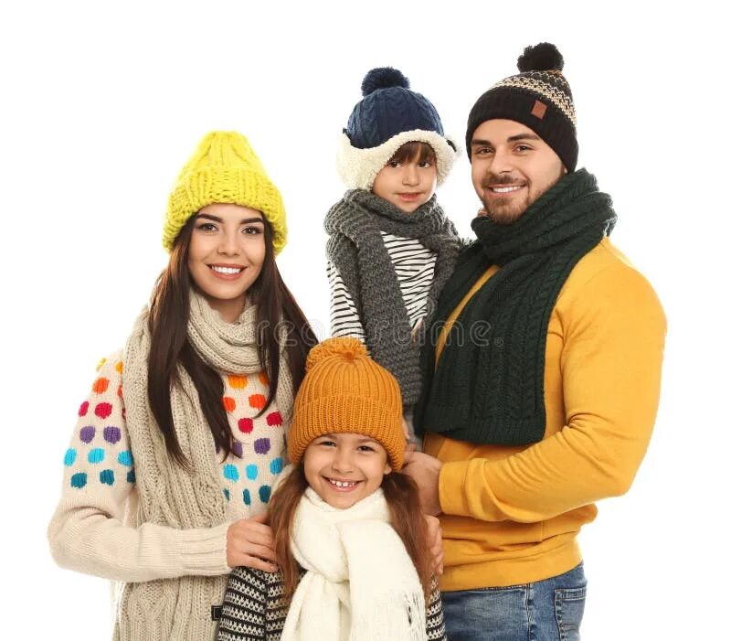 Семья в теплой одежде. Семья тепло одета. Семья в теплой одежде в помещении. Asian Family in warm Cloth.