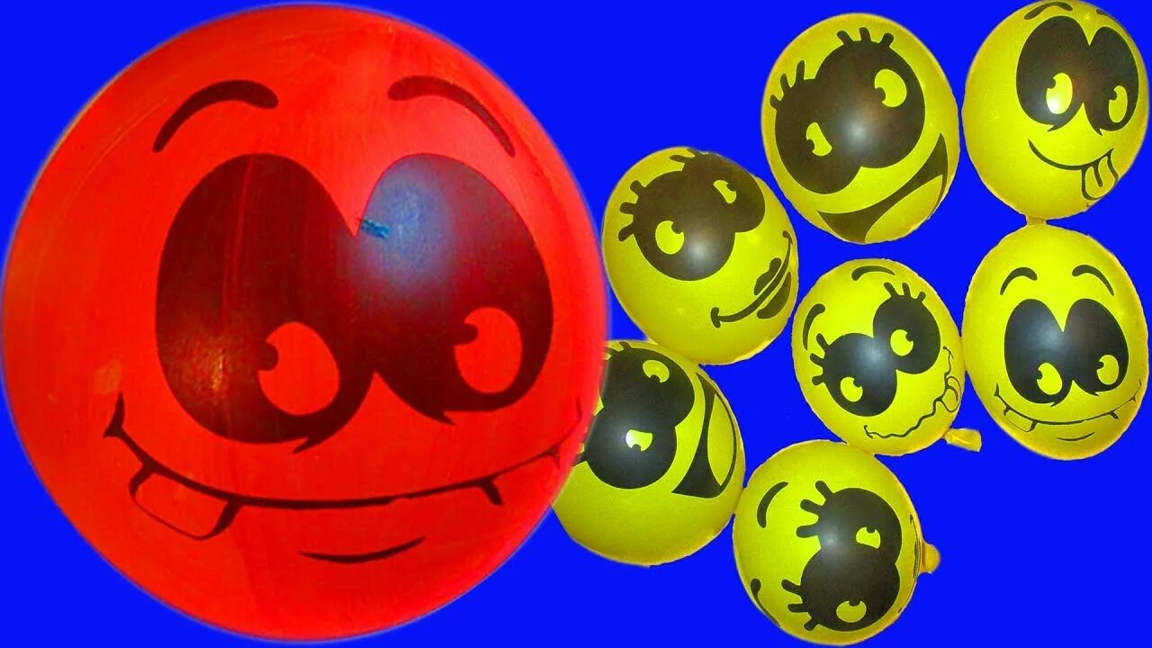 Видео про шары. Учим цвета для самых маленьких шарики. Семья пальчиков шарики.