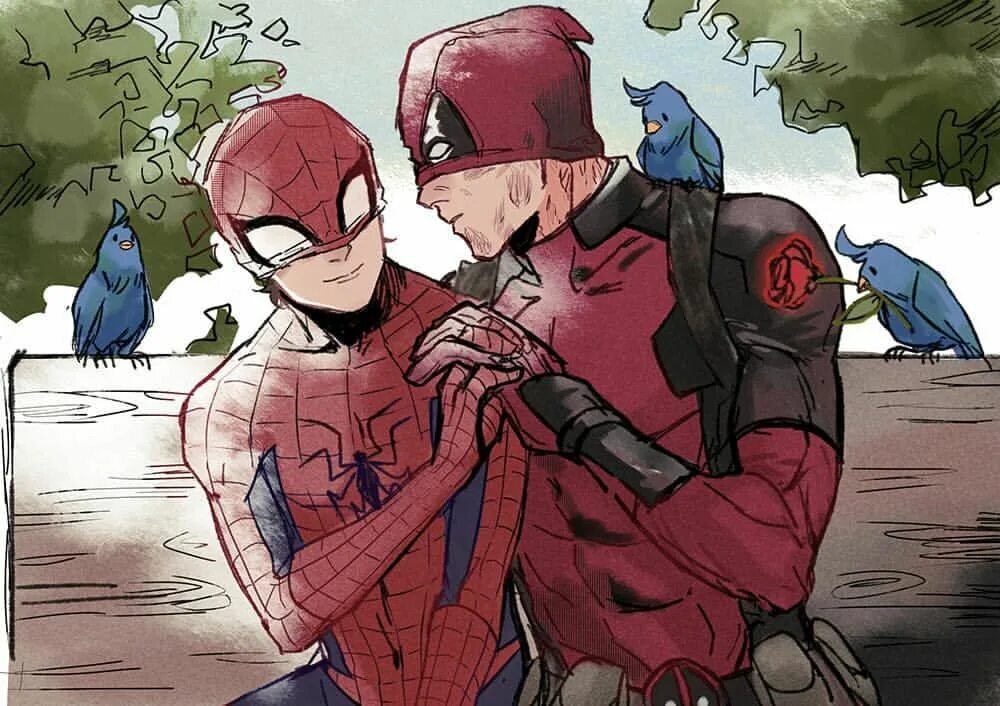 Spideypool. Дедпул и человек паук яой. Дэдпул и человек паук яой. Дэдпул и человек паук. Спайдипул арт.