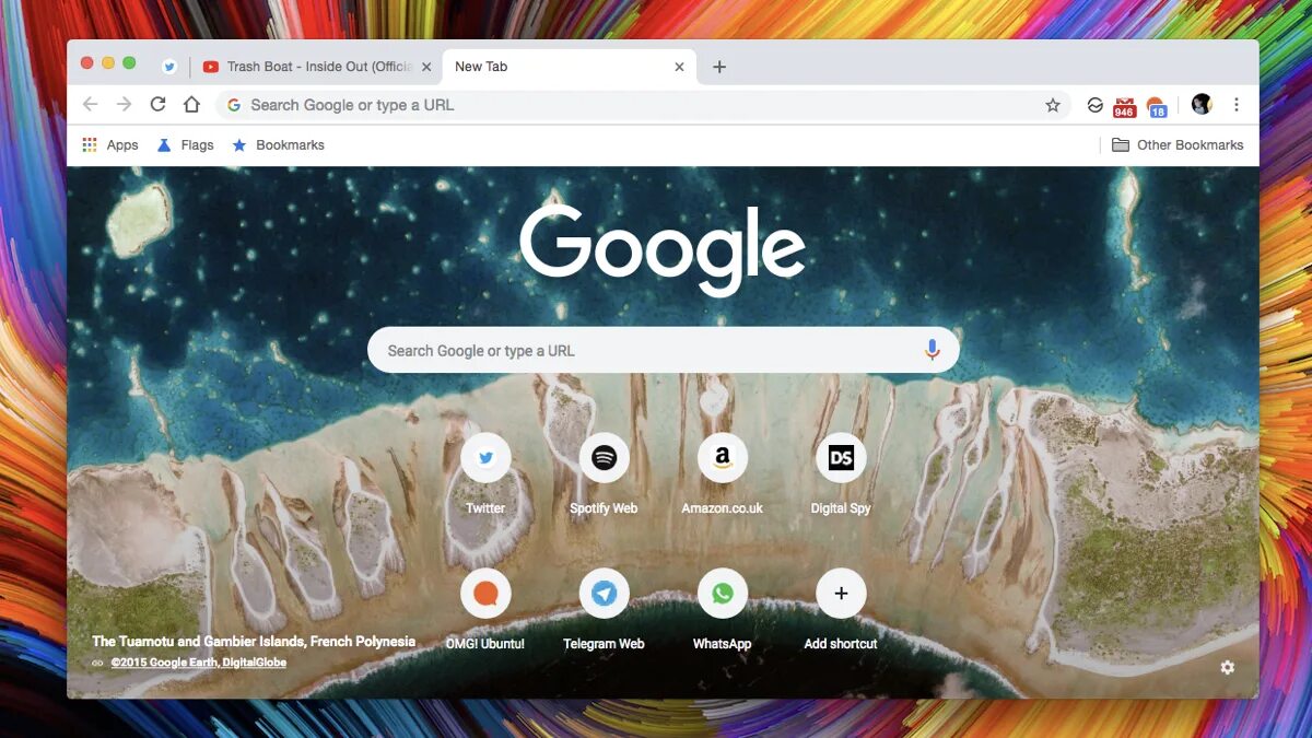 Chrome custom tabs. New Tab. Chrome-native://newtab/. Канал New Tab Play. "X New Tab Page" background.