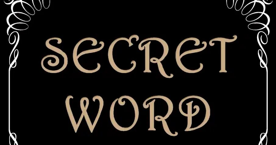 Слово Secret. The secret word is