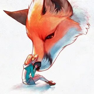 Pin by Grimm on лисы  Cartoon fox drawing, Animal art, Cute animal drawings
