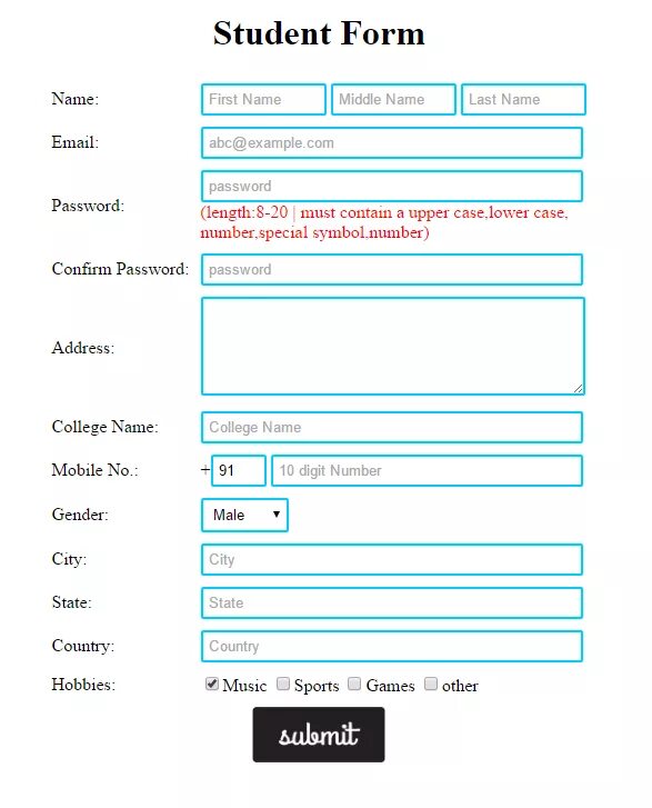 Student html. Student Registration form. Form. Регистрационная форма дизайн. Registration form html CSS.