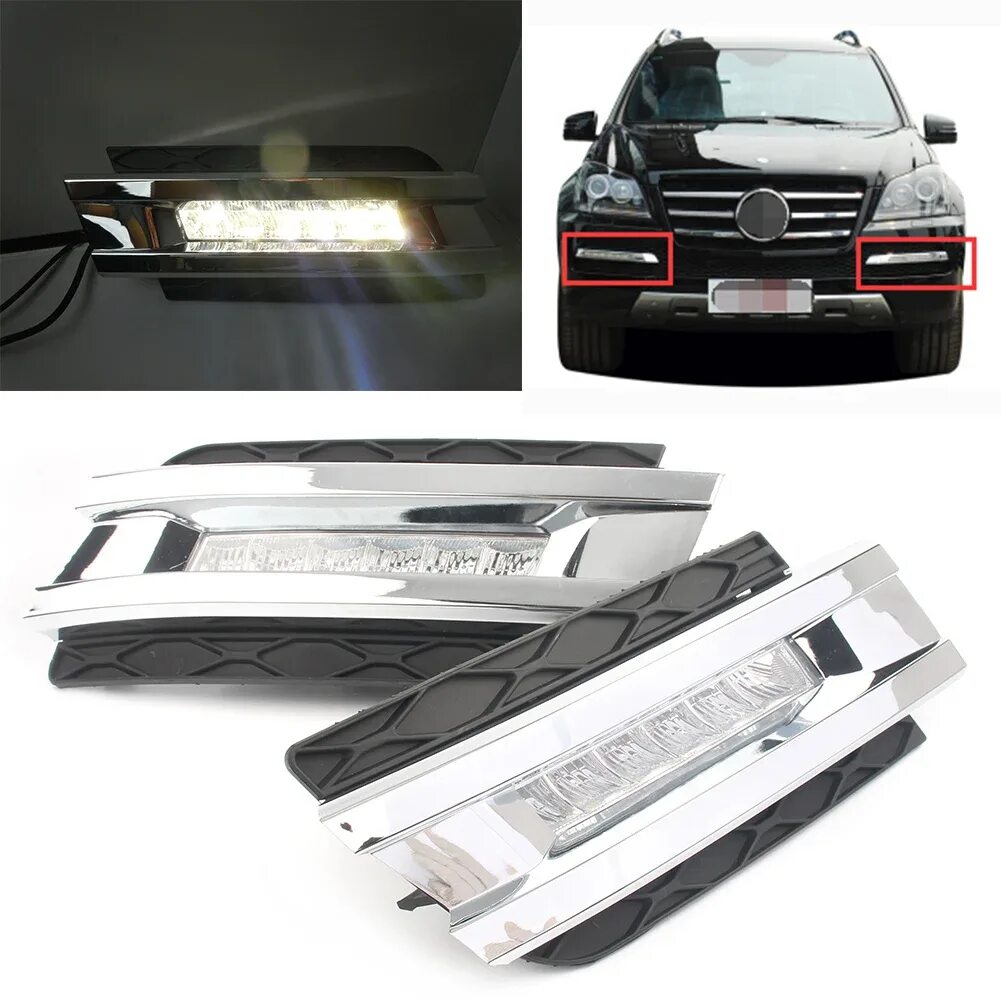 Дхо x. Дхо для mercedes gl x164. дхо на мерседес gl 164. led drl фара mercedes benz w164. дневные ходовые огни mercedes x164.