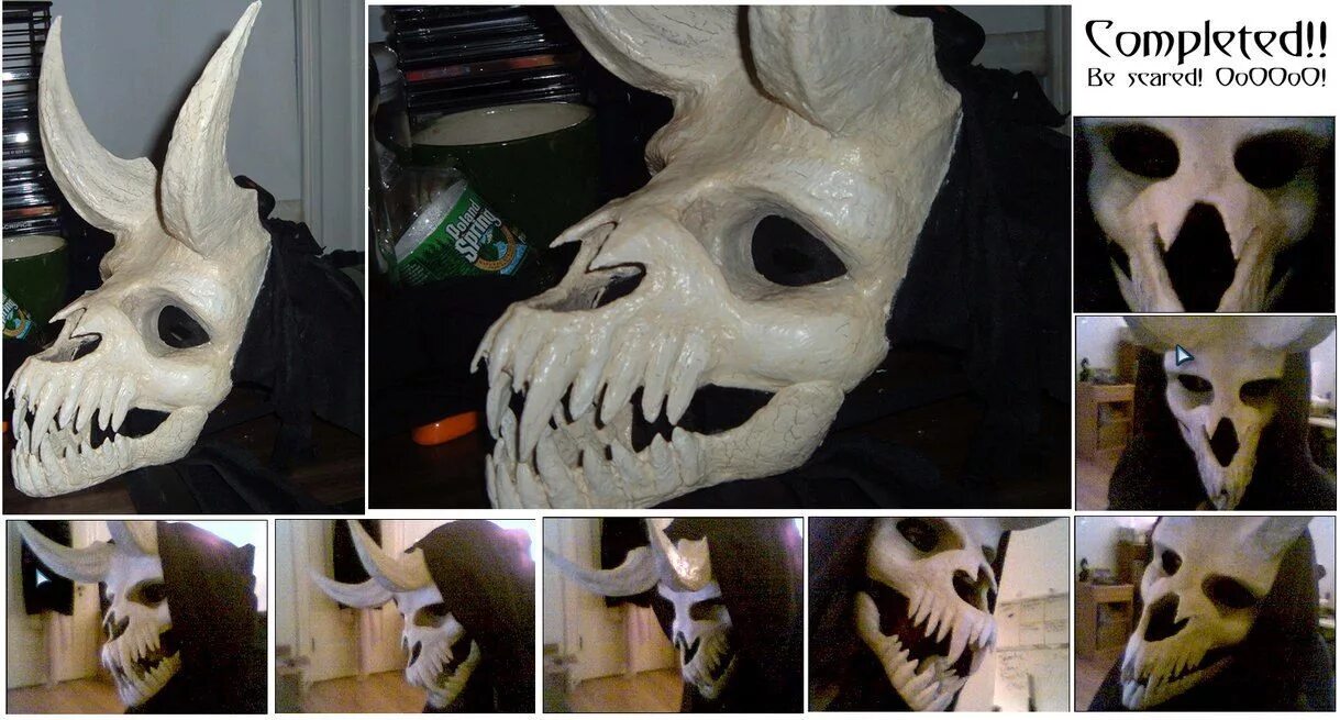 Хэллоуин костюмы из черепа животного. Косплей демона на Хэллоуин. Bomb Demon Cosplay Tutorial. Complete with scared