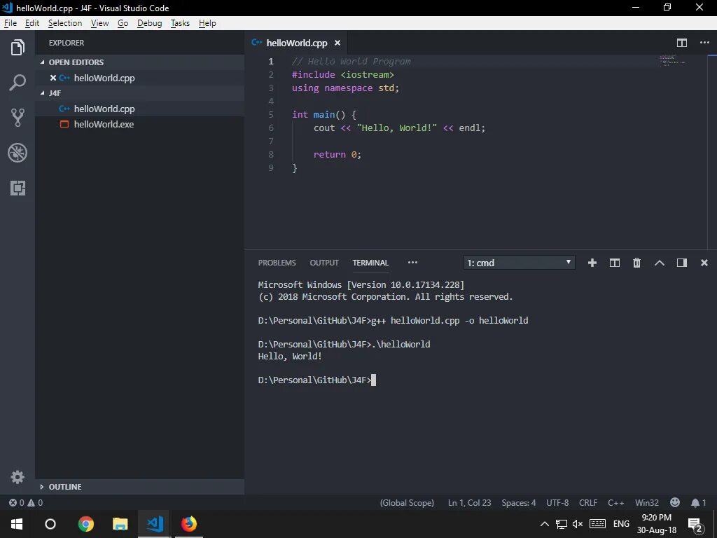 Расширение кода c. Visual Studio code hello World. Визуал студио c++ коды. Visual Studio code c++. Программирование c++ vscode.