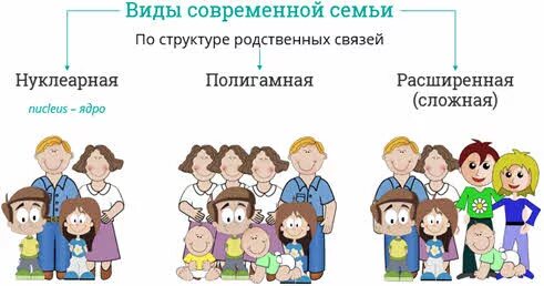 Семья по структуре родственных связей. Семья в современном мире. Роль семьи в современном мире.