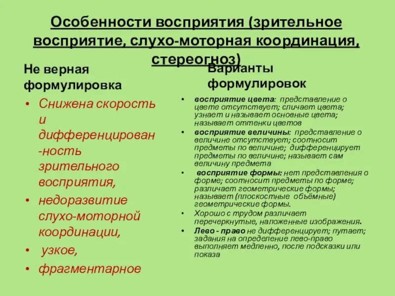 Особенности восприятия предложений. Специфика зрительного восприятия. Особенности зрительного восприятия текста. Особенности зрительного восприятия формы. ). Назовите особенности зрительного восприятия текста.