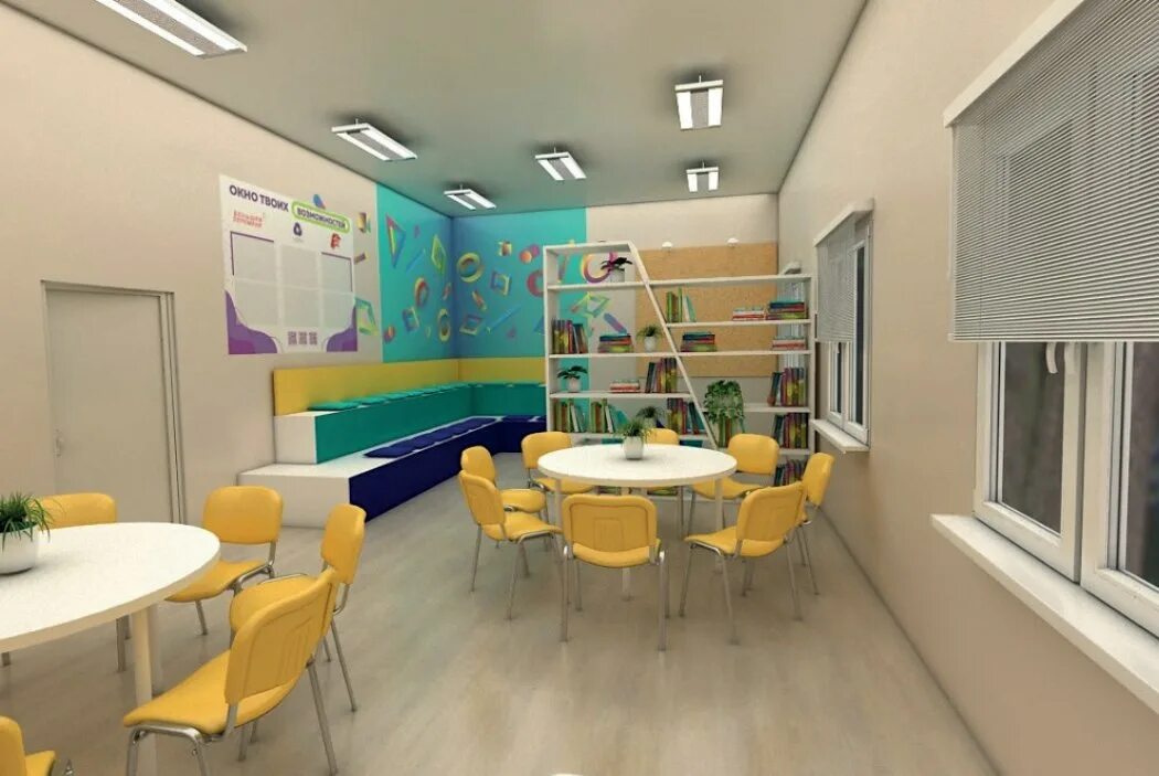 Кабинет навигатора детства 3.0. Мебель для центра детских ин циатив. Детский центр кабинет. Дизайнерские решения для школы. Комната детских инициатив.