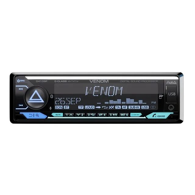 Venom d41dsp купить. Aura Venom d41dsp. Магнитола Aura процессорная 1 din. Aura Venom магнитола. USB-ресивер Aura Venom-d41dsp.