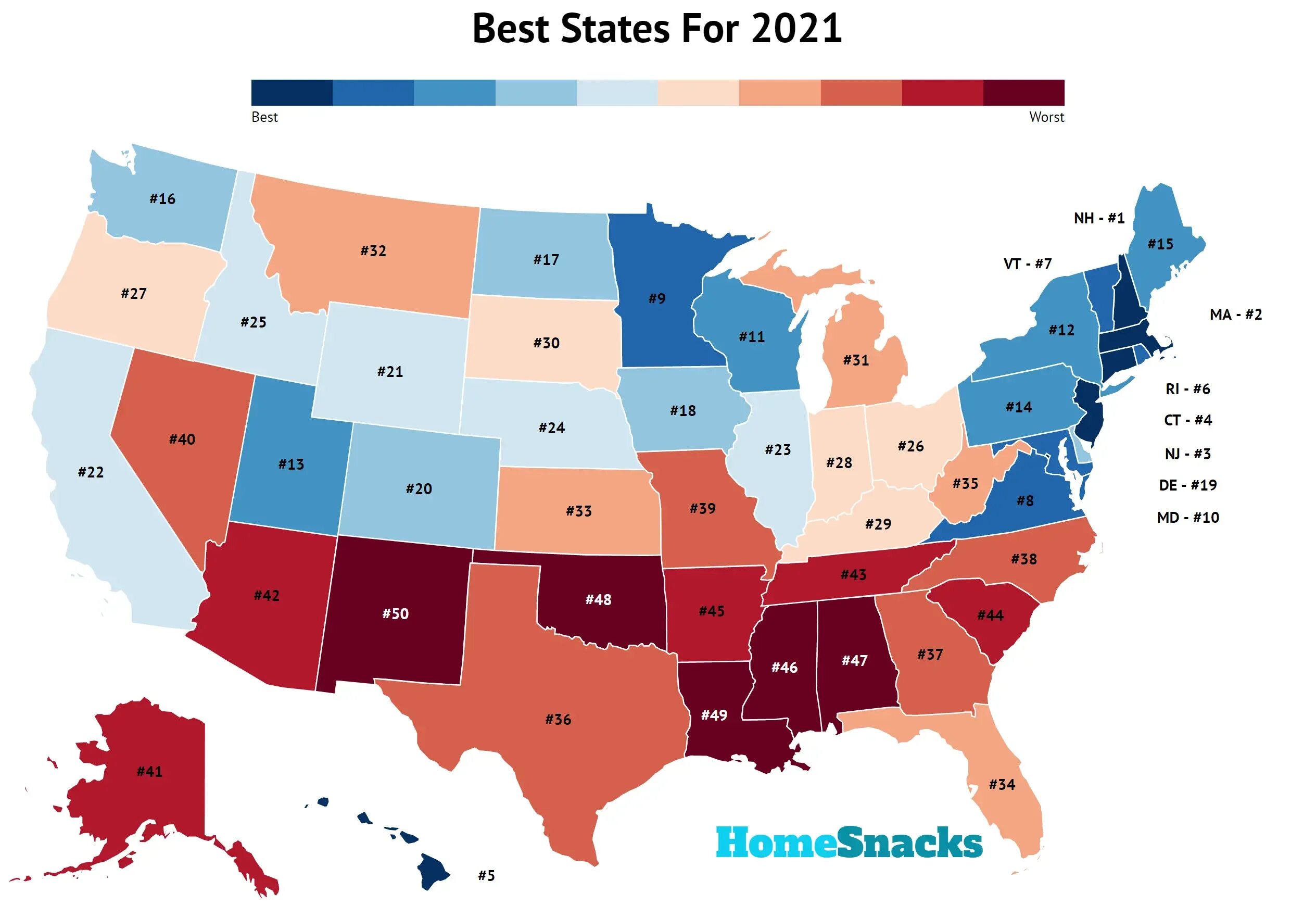 Let us for the best. Best States to Live in USA. Good State. The best State of us to Live and work.