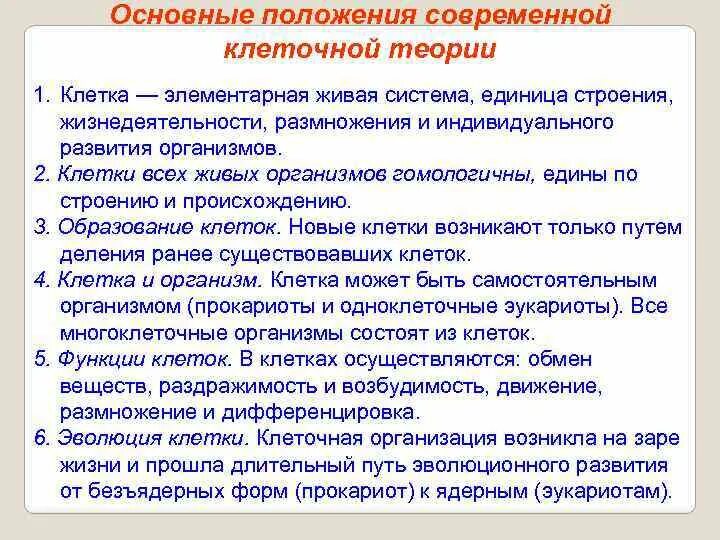 Клетка клеточная теория функции клетки. Положения современной клеточной теории. клеточная теория основные положения современной клеточной теории. 4.основные положения современной клеточной теории.. основные положения клеточной теории современной 5.