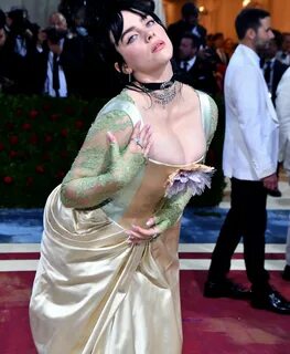 Billie Eilish Tits and Sexy for 2022 MET Gala.