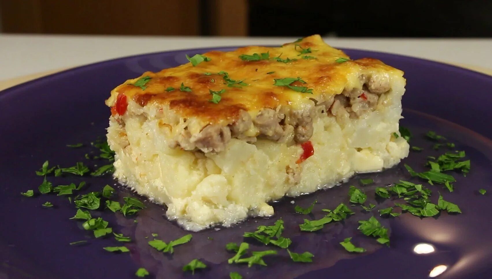 Рецепт запеканки с цветной капустой и фаршем