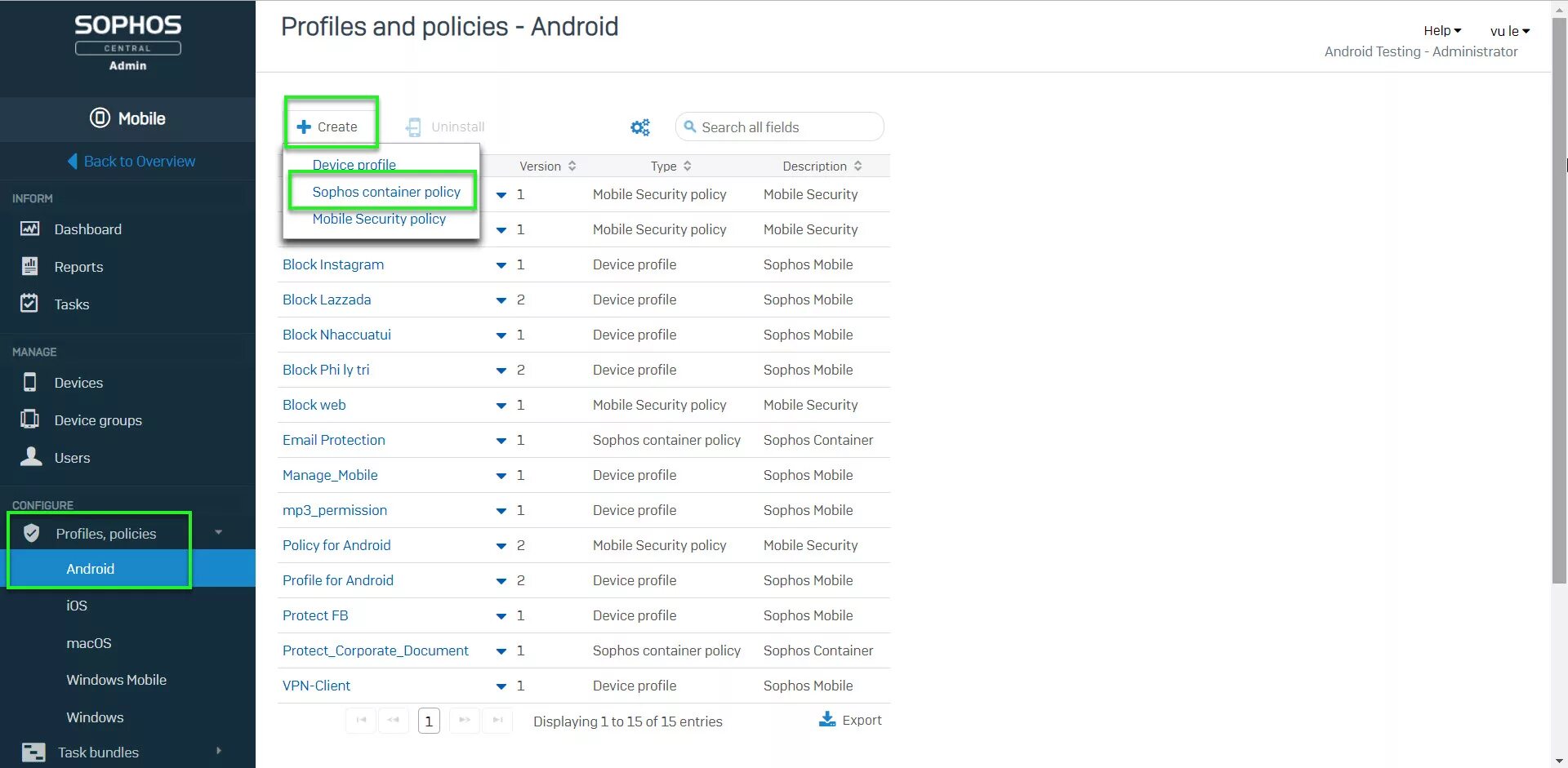 Sophos Central. Sophos черный цвет. Mob Control андроид. Task website. Device profile