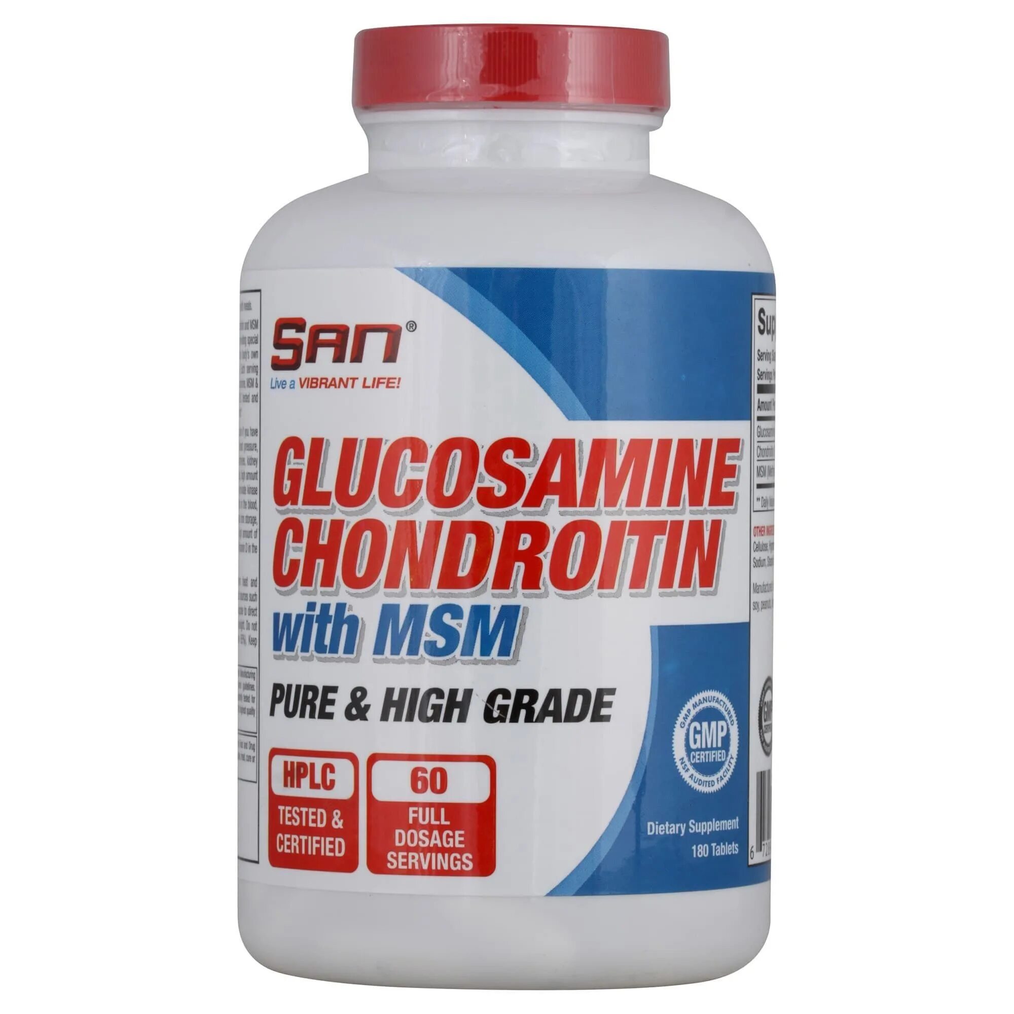 San Glucosamine Chondroitin with MSM 180. S.A.N. Glucosamine Chondroitin. Глюкозамин концентрат для приготовления