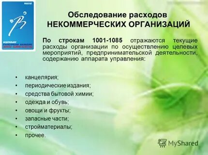 Расходы некоммерческих организаций