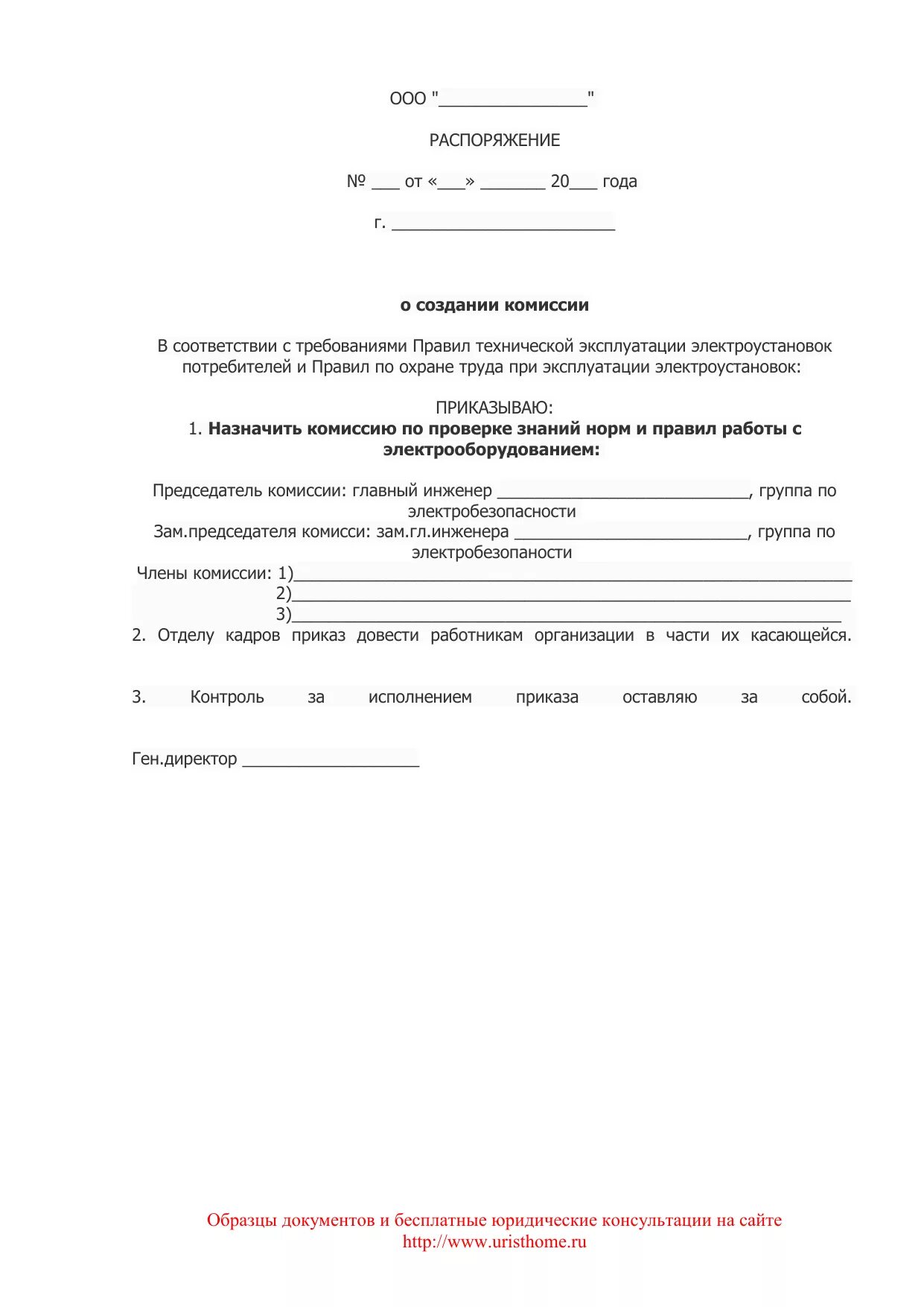 Распоряжение ис. Образец приказа комиссия по электробезопасности в организации. Приказ об организации комиссии по электробезопасности. Приказ о назначении аттестационной комиссии по электробезопасности. Приказ комиссии по проверке знаний по электроустановкам.