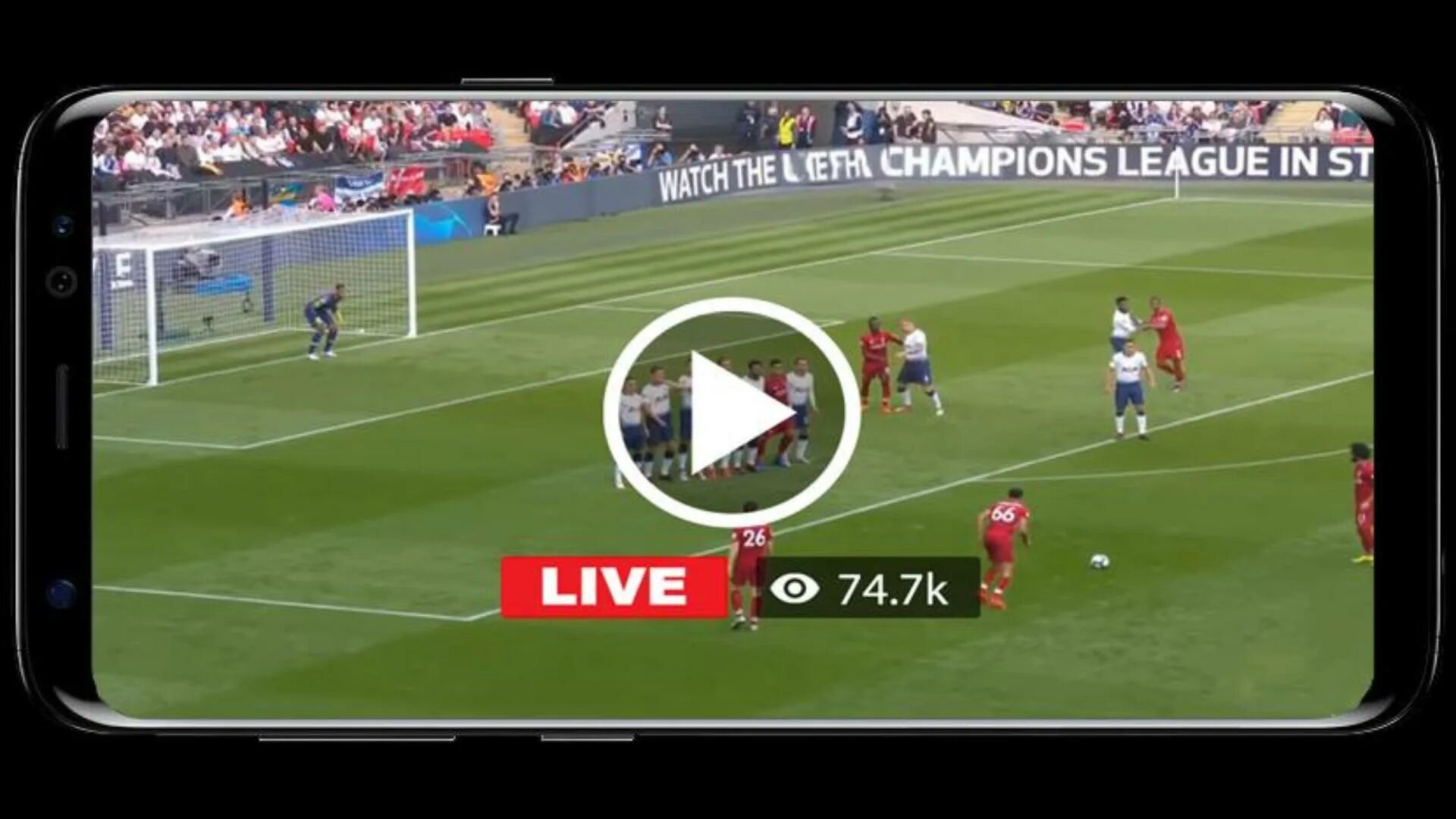 Скриншот трансляции футбольного матча. Futbol TV Live. Спортивный канал 7тв.