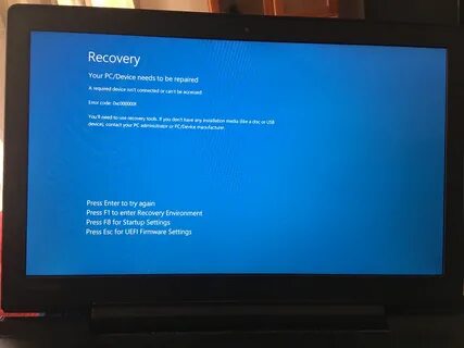Recovery your device need to
