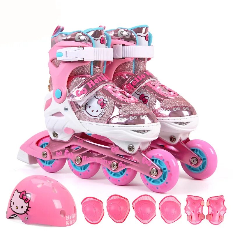 Роликовые коньки размер 26-29 time jump набор. Езда на роликовых коньках. Дети катаются на роликах. Роликовые коньки детские hello kitty. Ролики говорящего.