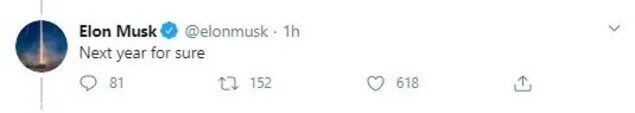 Next year they. Musk you next.