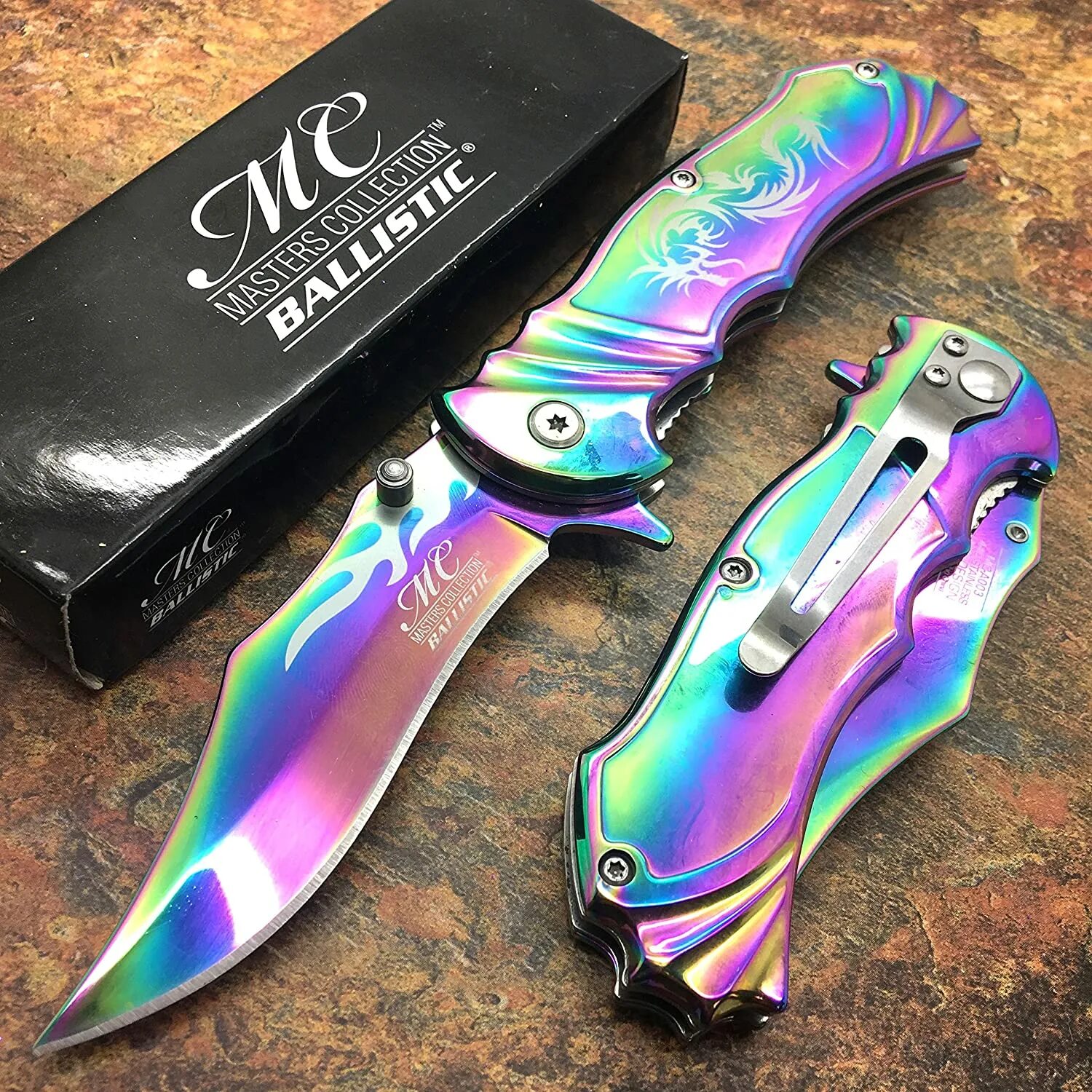 Master collection Ballistic Knife. Rainbow Knife мм2. Складной нож хамелеон. Нож хамелеон