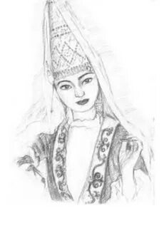 Казахская раскраска