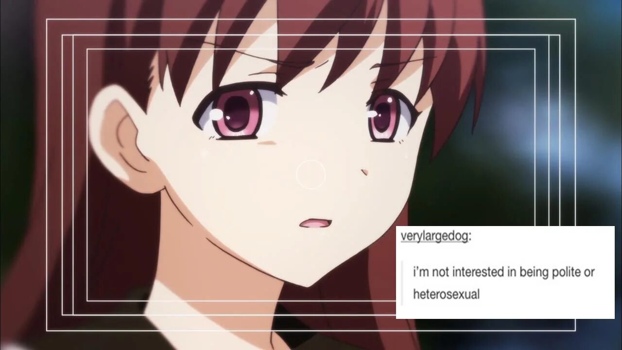 Not interested in one. I&#039;m not interested in being polite and heterosexual.