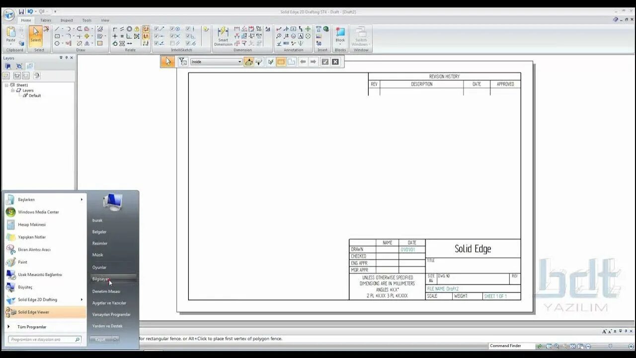Solid edge drafting. Solid edge 2d drafting. antet. смена языка solid edge nest.